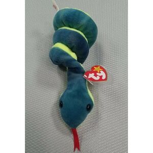 Ty Beanie Babies Baby / Hissy The Snake 1997 /Great Condition w/Tags PVC Pellets